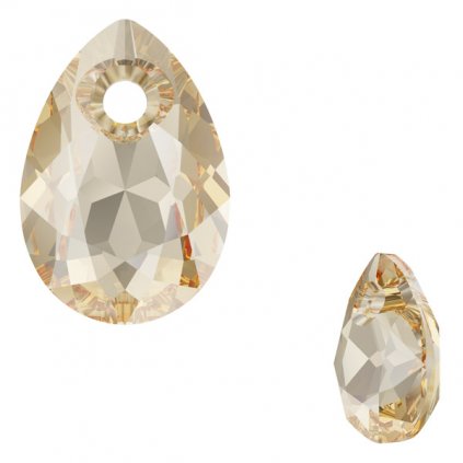 Swarovski® Crystals Pear Cut 6433 9mm Golden Shadow