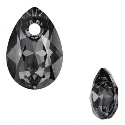 Swarovski® Crystals Pear Cut 6433 16mm Silver Night