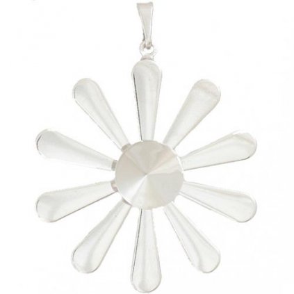 Přívěsek kytka LUX Rivoli 12mm rhodium