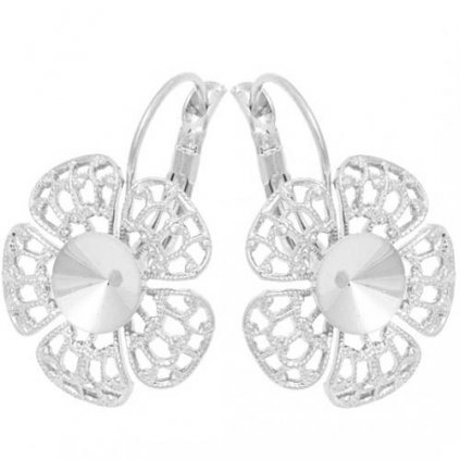 Náušnice FILIGRÁN Rivoli 8mm rhodium