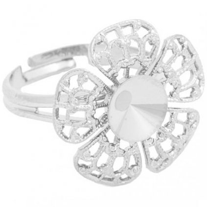 Prsten FILIGRÁN Rivoli 8mm rhodium