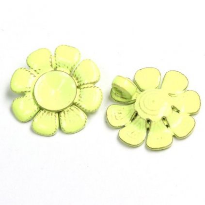 Přívěsek NEON FILIGRÁN Rivoli 6mm žlutozelená