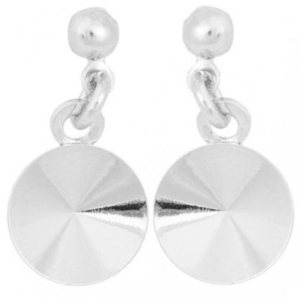 Náušnice bimbací Rivoli 8mm rhodium
