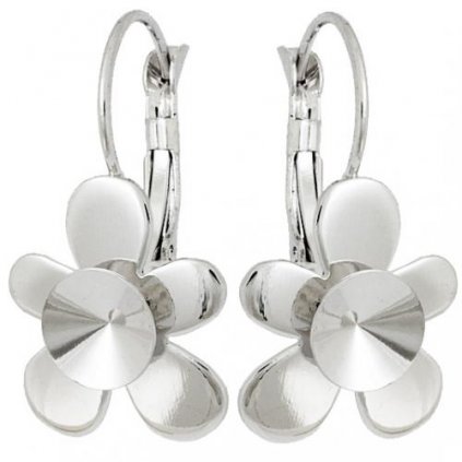 Náušnice DUMMY Rivoli 8mm rhodium