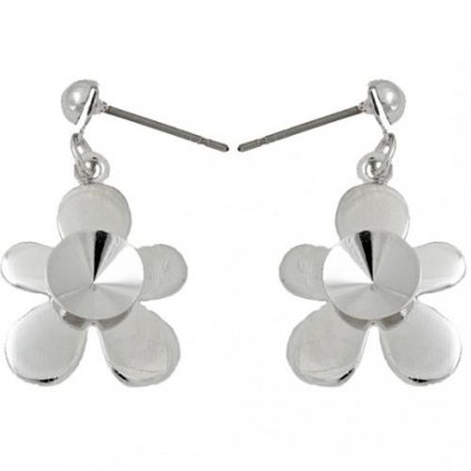 Náušnice bimbací DUMMY Rivoli 8mm rhodium