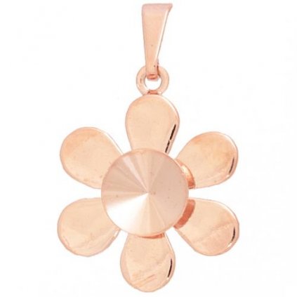 Přívěsek kytička LUX Rivoli 8/18mm rose gold