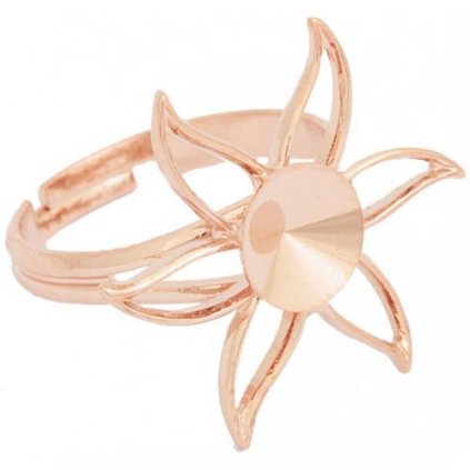 Prsten LILIE Rivoli 8mm rose gold