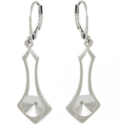 Náušnice bimbací Rivoli 8mm fili rhodium