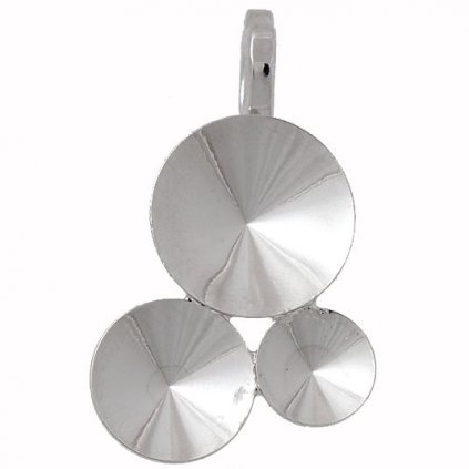 Přívěsek závěs HEART Rivoli 6/8/10mm rhodium