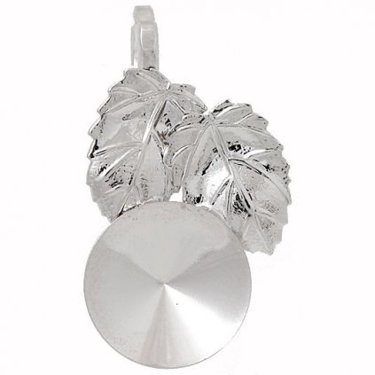 Přívěsek LIST závěs HEART Rivoli 12mm rhodium