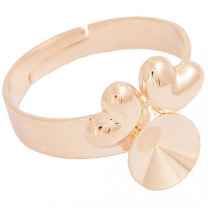 Prsten SRDÍČKA Rivoli 8mm rose gold