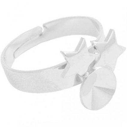 Prsten HVĚZDY Rivoli 8mm rhodium