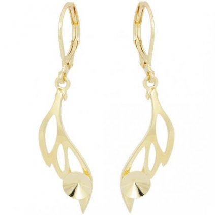 Náušnice WING Rivoli 6mm gold plating 24kt