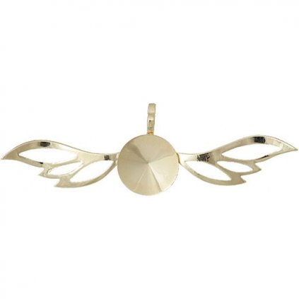 Přívěsek Křídla Rivoli 12mm gold plating 24kt