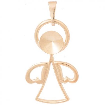 Přívěsek Anděl Rivoli 8mm rose gold