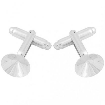 Manžetový knoflík na Rivoli 14mm rhodium