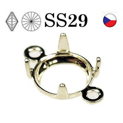 Spojovací komponent krapny Rivoli ss29 gold plating 24kt