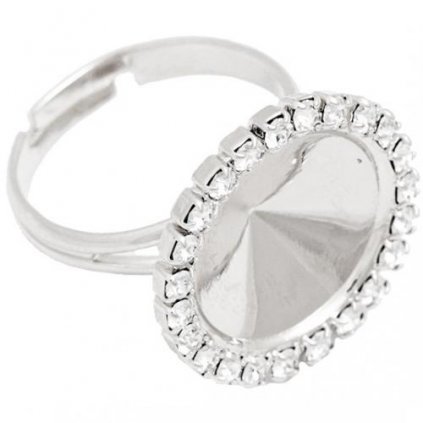 Prsten Rivoli  14mm s krystaly Swarovski rhodium