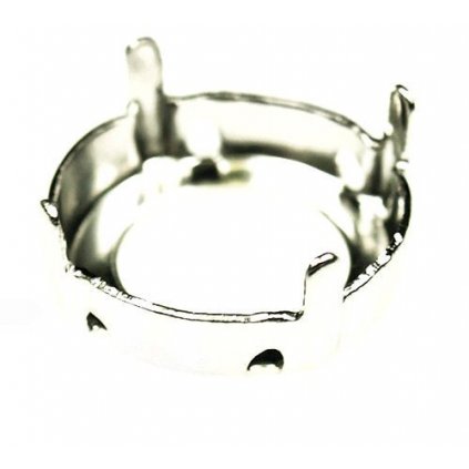 Našívací kotlík Rivoli 14mm rhodium