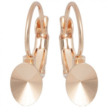 Náušnice KIDS Rivoli OVAL 8/6mm rose gold