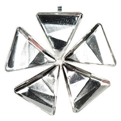 Přívěsek DELTA FLOWER 5x21,5mm rhodium