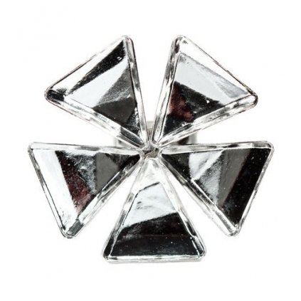 Prsten DELTA FLOWER 5x15,5mm rhodium