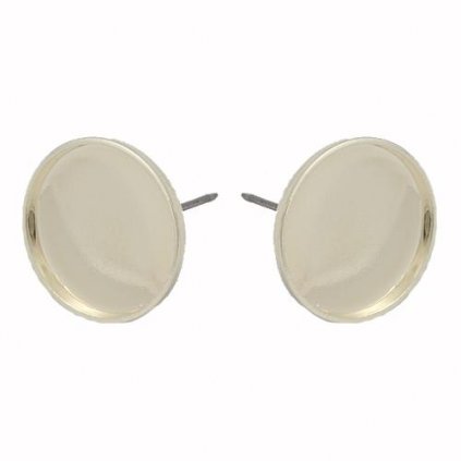 Náušnicový trn crystalROCKS KRUH 15mm gold plating 24kt