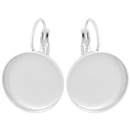 Náušnice kids crystalROCKS 15mm rhodium