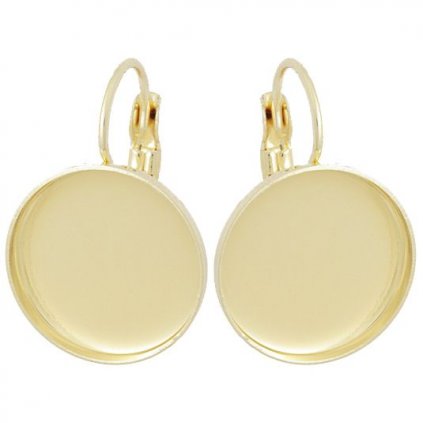 Náušnice kids crystalROCKS 15mm gold plating 24kt