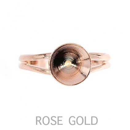 Prsten Chaton ss39 rose gold