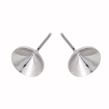 Náušnicový trn Chaton light ss39 rhodium