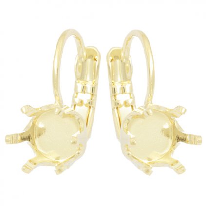 Náušnice kids Chaton Diamond ss34 gold plating 24kt