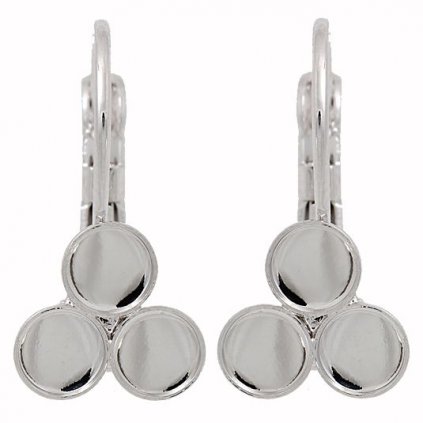 Náušnice Xilion Rose 3xss20 rhodium