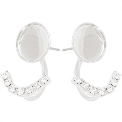Náušnice DOUBLE xilion rose ss40/strass rhodium