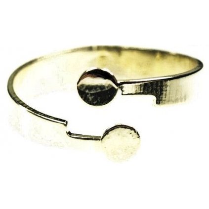 Prsten Heart 2808 2x6mm gold plating 24kt