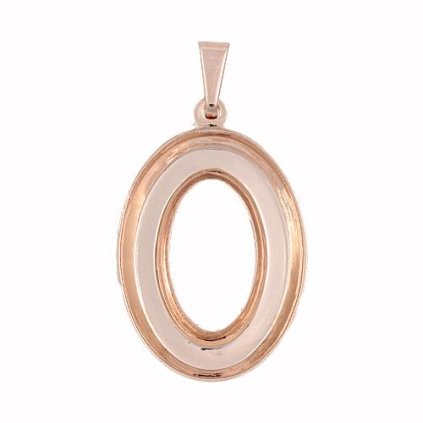 Přívěsek Cosmic Oval 22/16mm rose gold