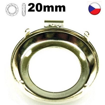 Přívěsek trubička Cosmic Ring 20mm krapny gold plating 24kt