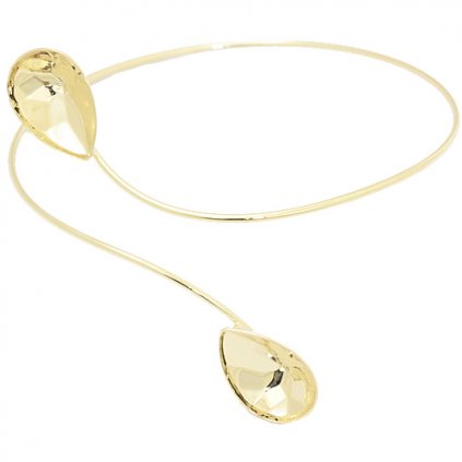 Náramek Memory Pear 14mm gold plating 24kt