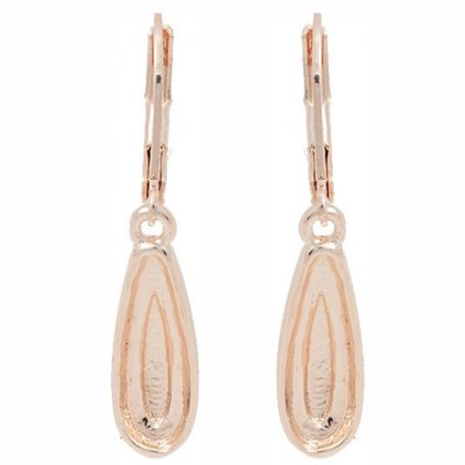 Náušnice bimbací Raindrop 20mm rose gold