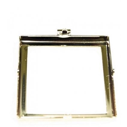 Přívěsek trubička střed SquareRing 30mm krapny gold plating 24kt