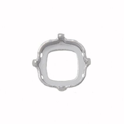 Našívací kotlík Square10mm rhodium