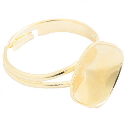 Prsten Square 10mm gold plating 24kt