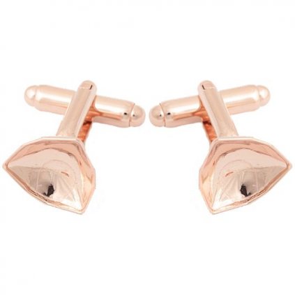 Manžetový knoflík Trilliant 12mm rose gold