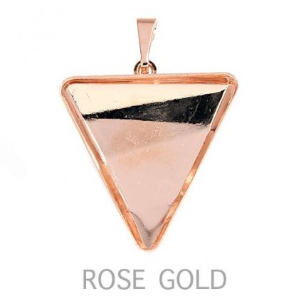 Přívěsek Delta 21,5mm DOWN rose gold