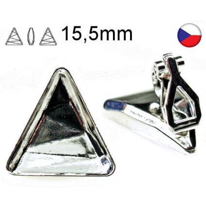 Náušnicová klipsa na Delta 4717 15,5mm rhodium