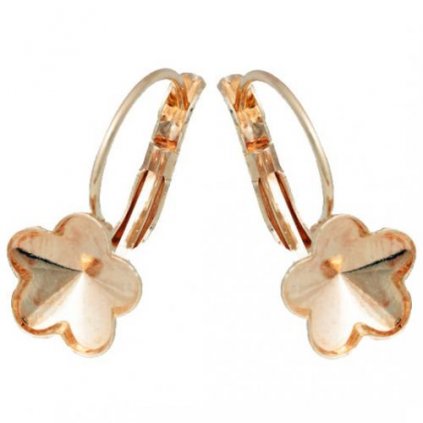 Náušnice Flower 10mm rose gold