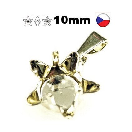 Přívěsek Star 10mm gold plating 24kt