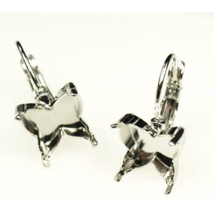 Náušnice KIDS Butterfly 10mm rhodium