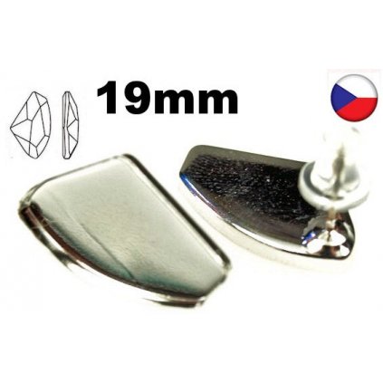Náušnicový trn Galactic 19mm rhodium