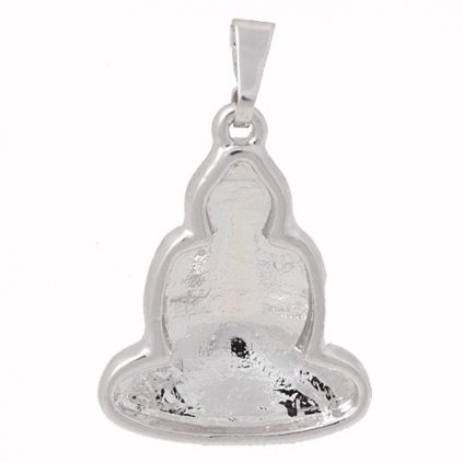 Přívěsek Buddha 18mm rhodium